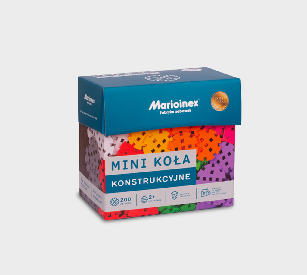 MARIOINEX Waffle mini konstrukciniai ratai 200 vnt.