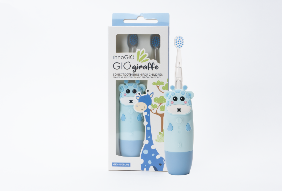 INNOGIO LUE GIOgiraffe sonic dantų šepetėlis vaikams, mėlynas - Image 3