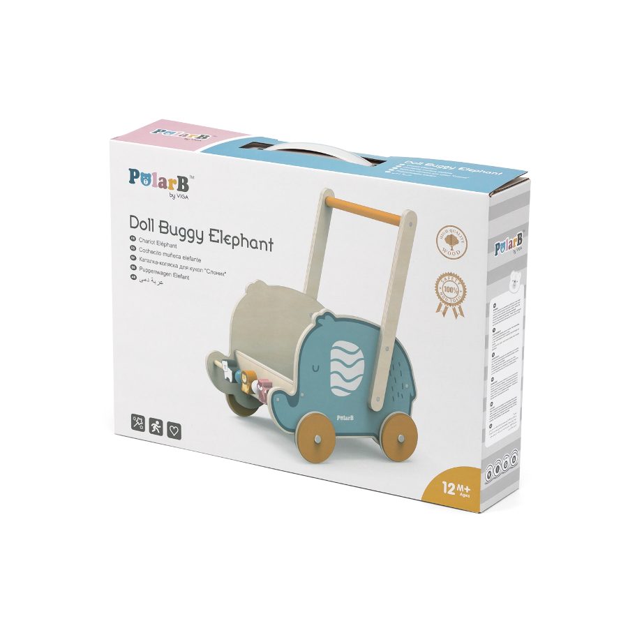 VIGA PolarB 2in1 Vežimėlis - Dramblio vežimėlis - Image 5