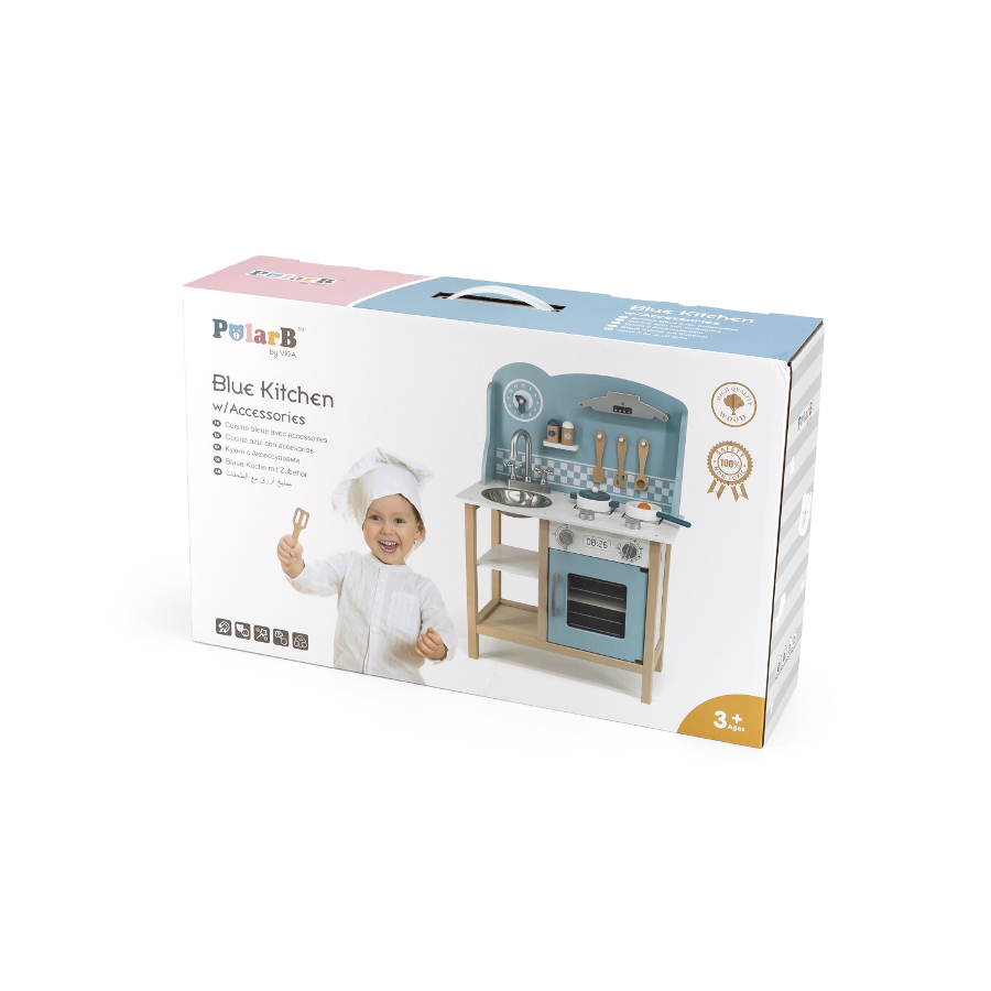 VIGA PolarB Virtuvė su sidabro-mėlynos spalvos priedais - Image 5