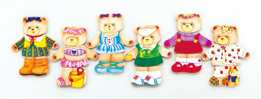 VIGA Meškiukų mergaitės suknelių dėlionė - Image 2