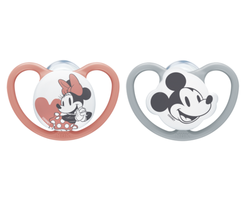 NUK Čiulptukas SPACE MICKEY MOUSE silikoninis 2 vnt - Image 2