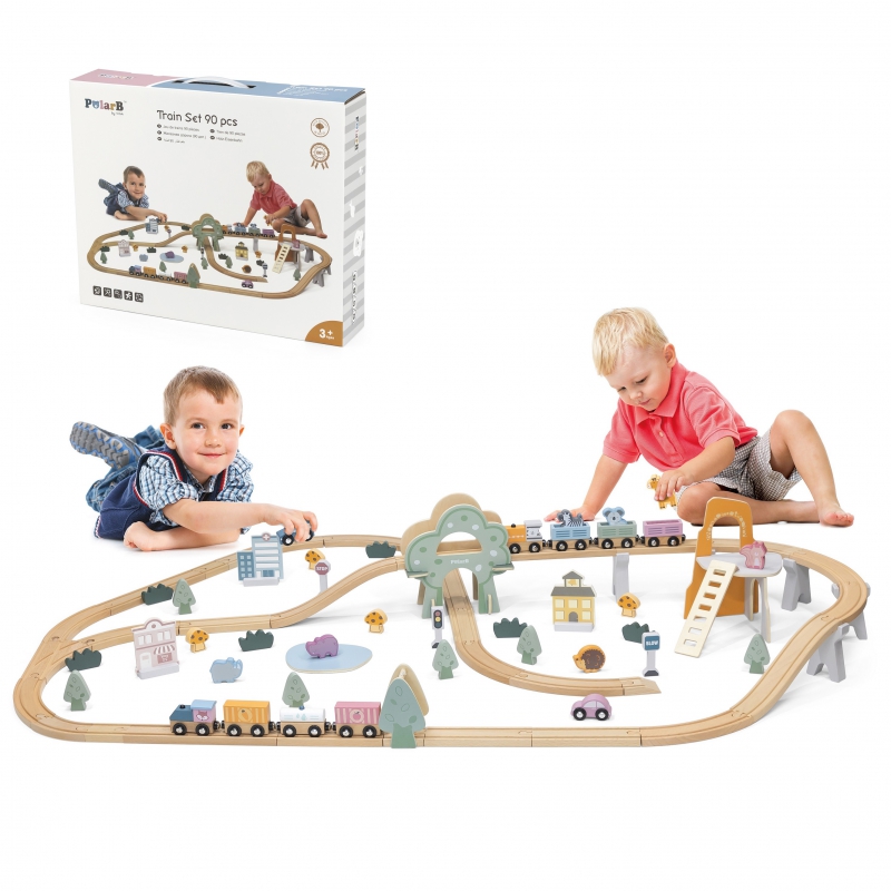 VIGA PolaB Train komplektas 90 elementų