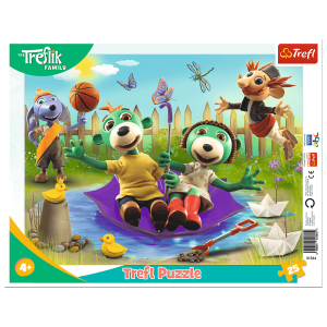 TREFL 25 rėmelių dėlionė – kūrybingas Trefliki