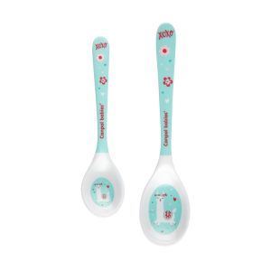 CANPOL Melamino šaukštai 2 vnt Exotic Animals turquoise