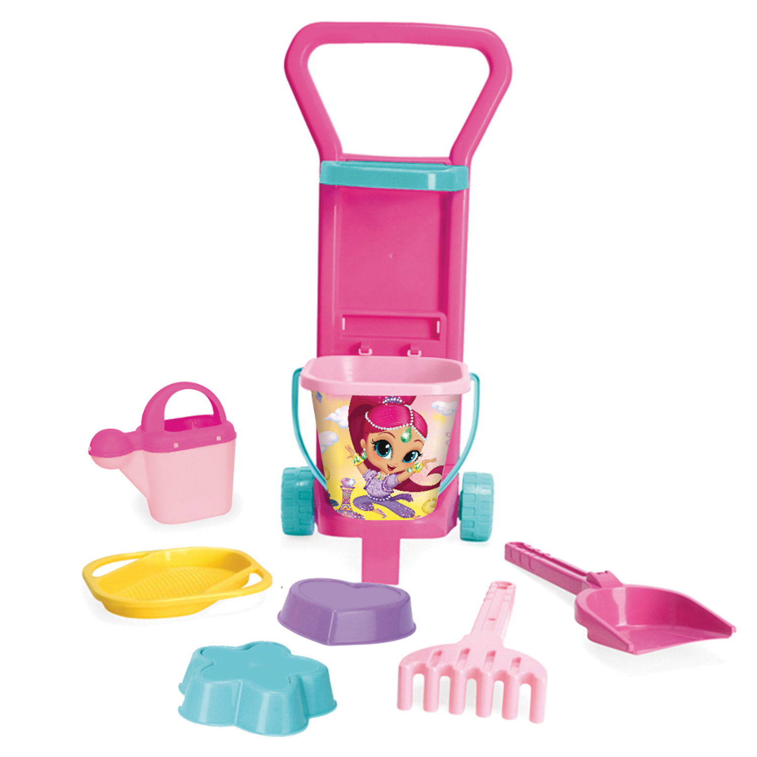 WADER Shimmer & Shine vežimėlis su vasaros komplektu