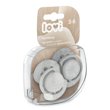 LOVI Dinaminis silikoninis čiulptukas 3-6m 2 vnt Harmony Boy - Image 2