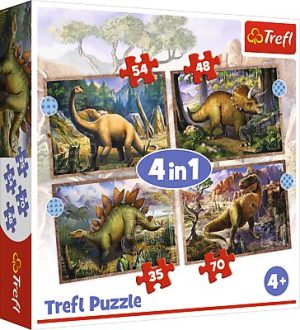 TREFL 4in1 galvosūkis Įdomūs dinozaurai