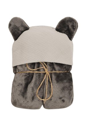 MATEX KOALA MUSLIN antklodė su gobtuvu 95x95 cm