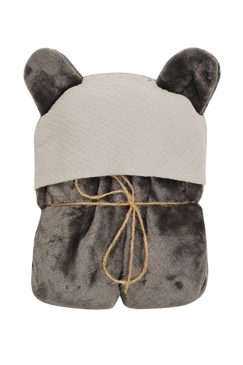 MATEX KOALA MUSLIN antklodė su gobtuvu 95x95 cm
