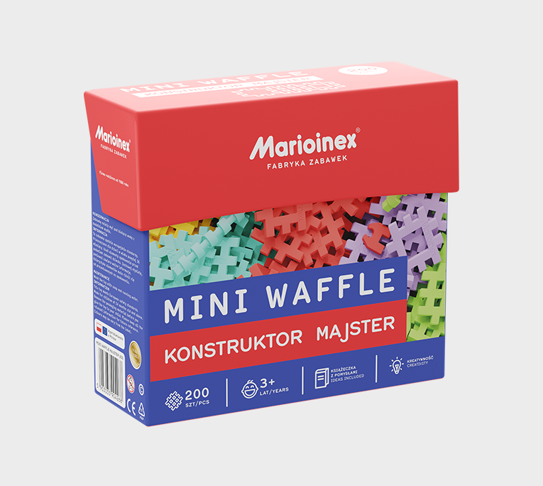 MARIOINEX Mini vaflis - Konstruktor 200 vnt. Meistras - Image 2
