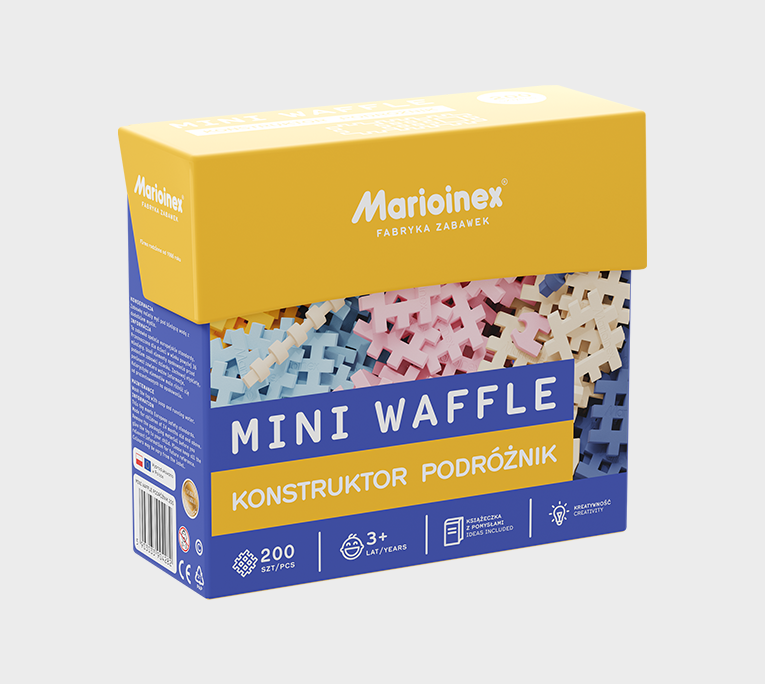 MARIOINEX Mini vaflis - Konstruktor 200 vnt. Keliautojas
