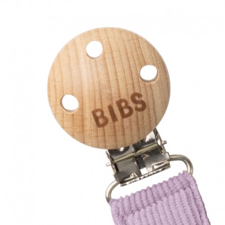 BIBS PACIFIER BRAID čiulptuko laikiklis 100% GOTS organinė medvilnė Sky/Mauve IŠPARDAVIMAS - Image 2