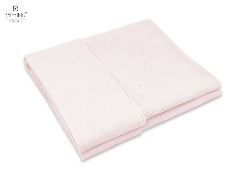 KIECZMERSKI Antklodė 75x100 cm MIMINU SOFT interlock medvilnė 100% pudra rausva - Image 2