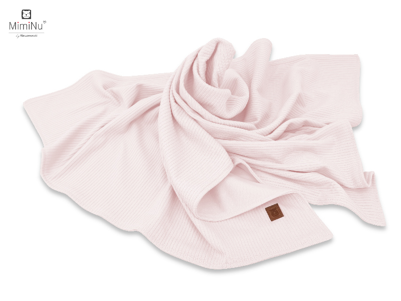 KIECZMERSKI Antklodė 75x100 cm MIMINU SOFT interlock medvilnė 100% pudra rausva - Image 3