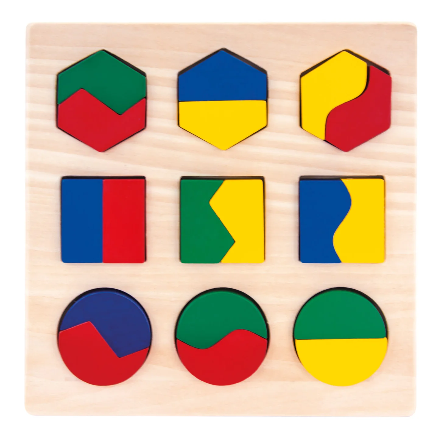 Medinė geometrinių formų dėlionė - Image 3