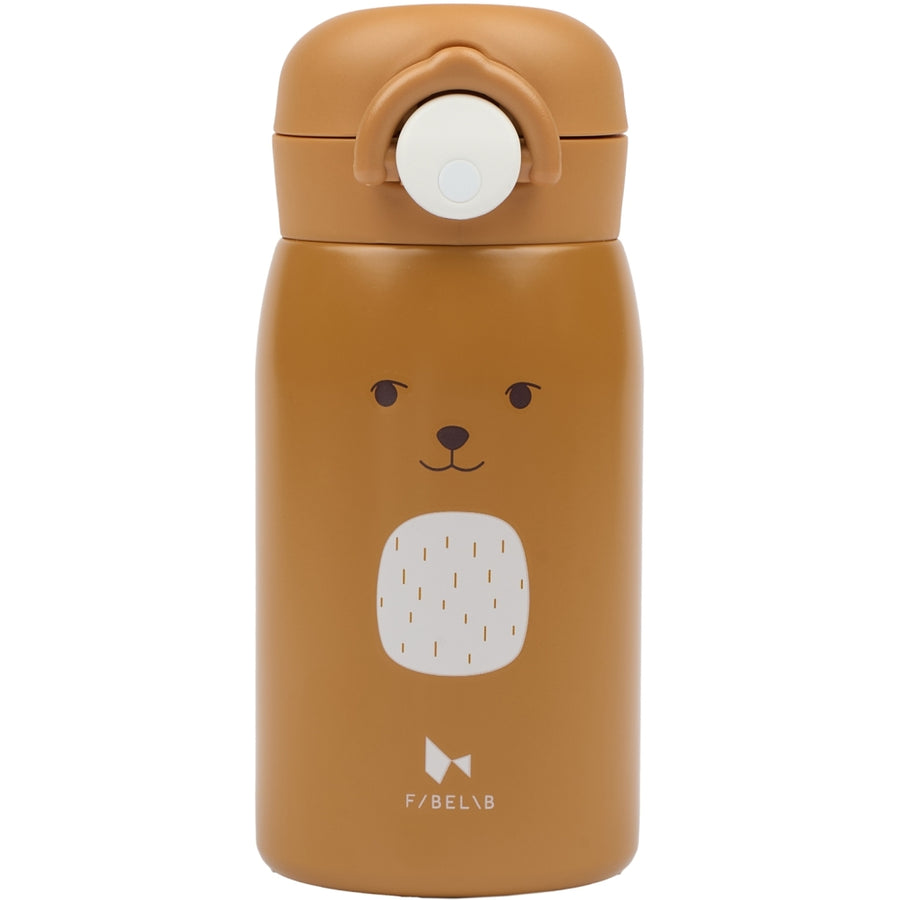 FABELAB gertuvė 320ml BEAR bottle - Small - Bear - Ochre - Image 2