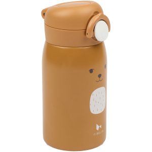 FABELAB gertuvė 320ml BEAR bottle - Small - Bear - Ochre