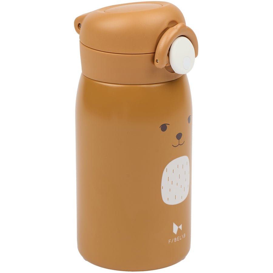 FABELAB gertuvė 320ml BEAR bottle - Small - Bear - Ochre