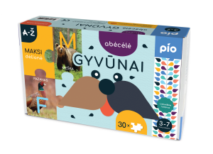 Lavinanti dėlionė ABĖCĖLĖ gyvūnai, 3+