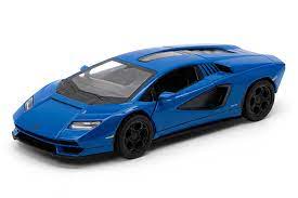 KiNSMART automobilis, Lamborghini Countach LPI 800-4, mėlynas - Image 2