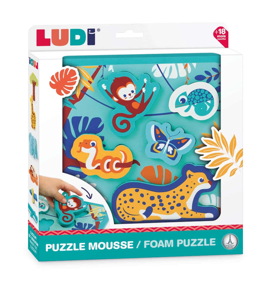 LUDI dėlionė pagal formas Safari