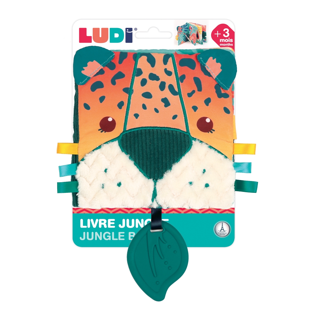 LUDI medžiaginė kūdikio knygutė Džiunglės - Image 2