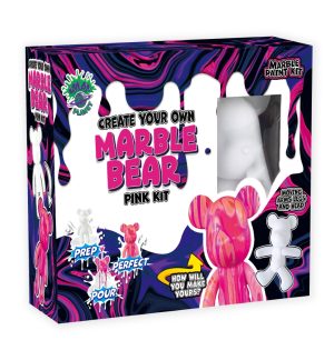 Splat Planet kūrybinis rinkinys Marble Bear, rožinis