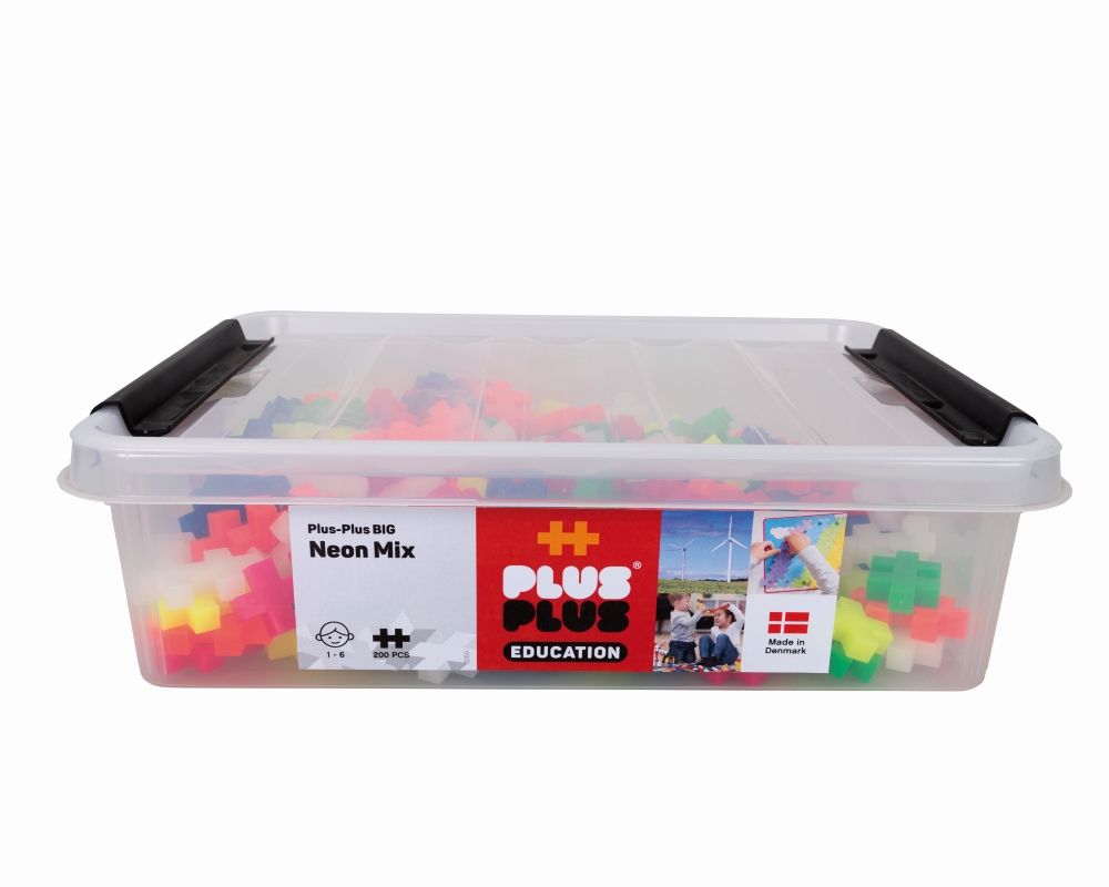 Plus Plus konstruktorius, DIDELĖS, neoninės 200 det. - Image 2