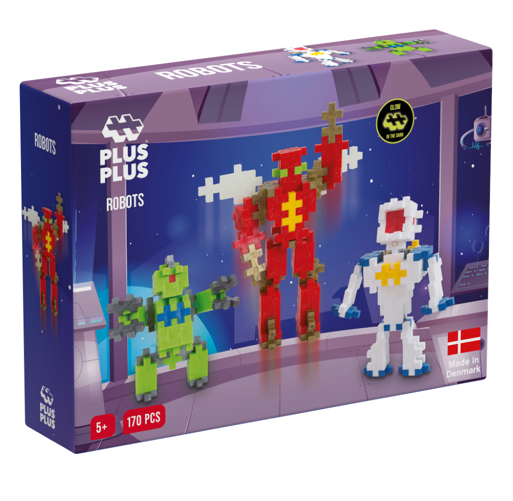 Plus Plus konstruktorius, Robotai, Mini neoninės 170 - Image 2