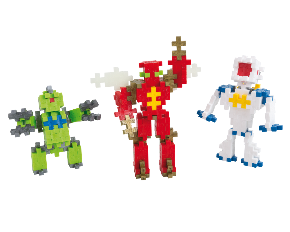Plus Plus konstruktorius, Robotai, Mini neoninės 170 - Image 3