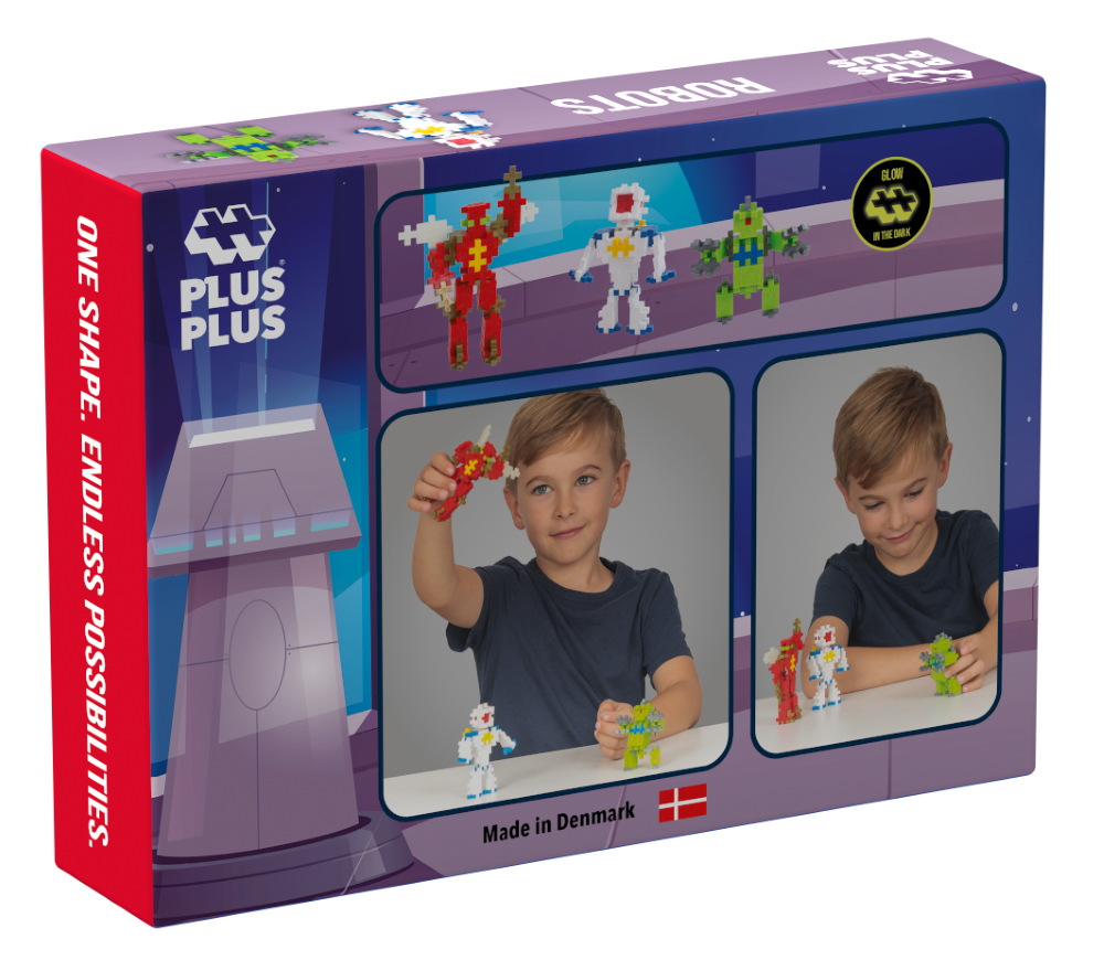 Plus Plus konstruktorius, Robotai, Mini neoninės 170 - Image 5