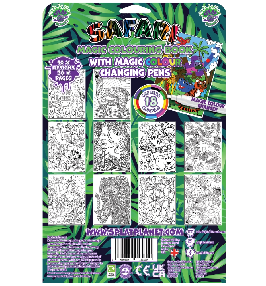 Splat Planet magiška spalvinimo knygelė SAFARI - Image 3