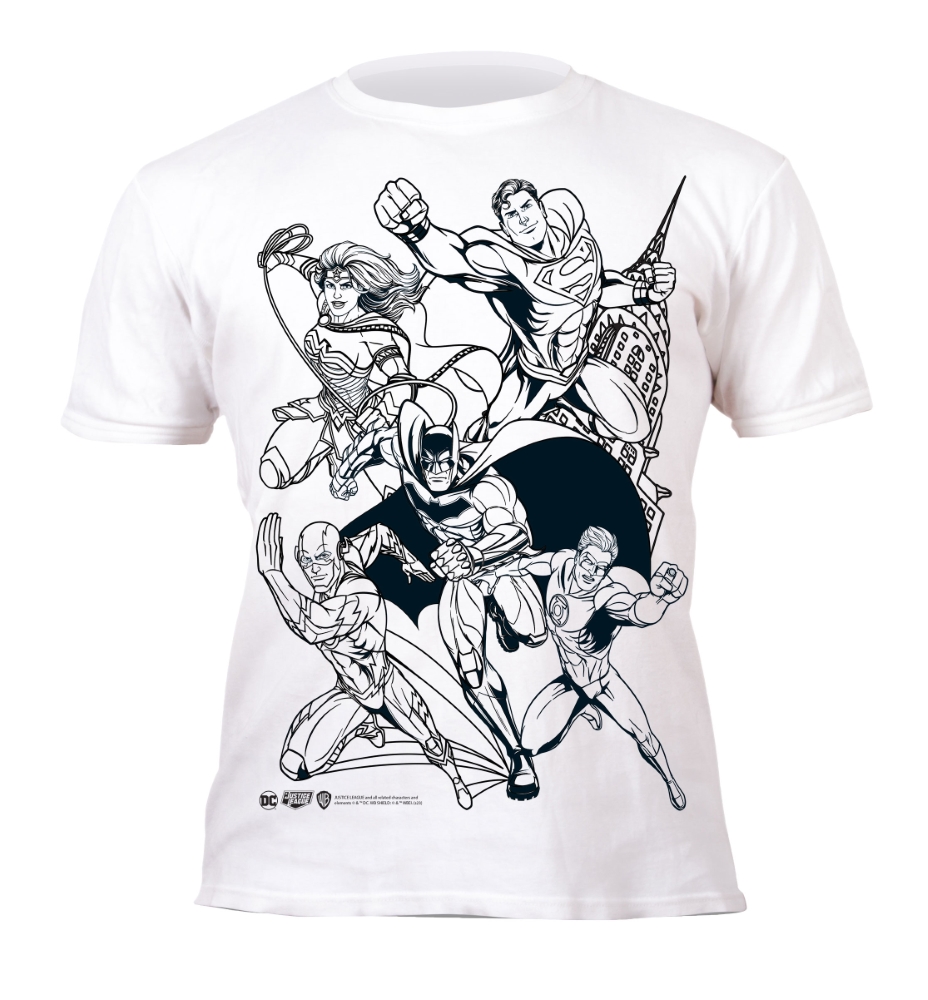 Splat Planet marškinėliai su flomasteriais Justice League - Image 2