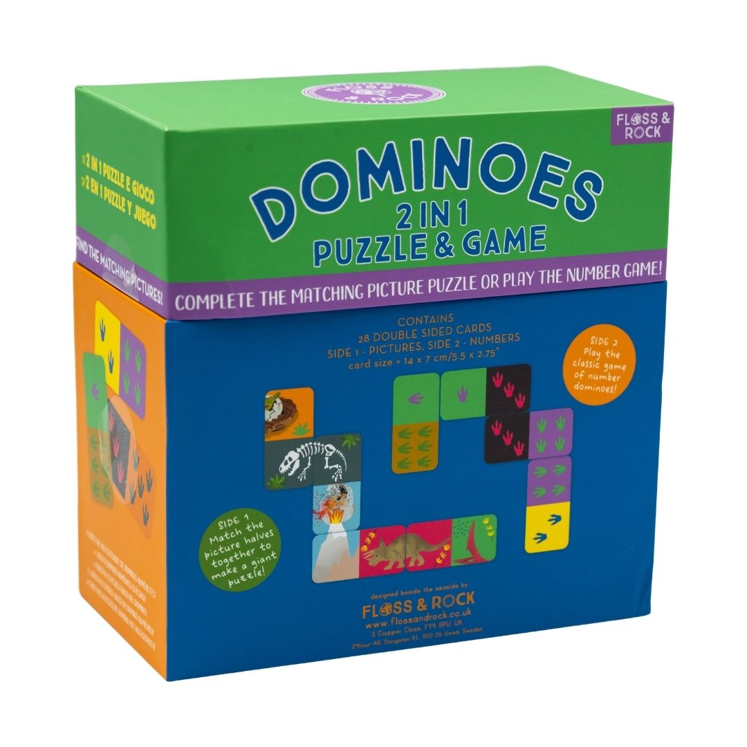 Žaidimas domino-dėlionė 2in1, Dinozaurai - Image 2