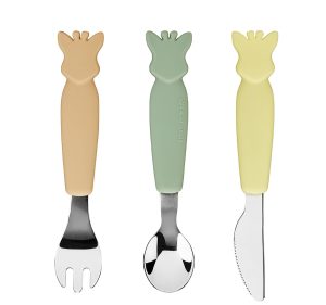 VULLI metaliniai stalo įrankiai SOPHIE LA GIRAFE, 6m+, multicolour, 010005
