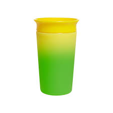 MUNCHKIN gertuvė su spalvų keitimo efektu MIRACLE, yellow, 266 ml, 12m+, 051868