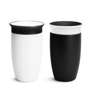 MUNCHKIN mokymosi puodelis, Black and White, Mixed Case, 12 mėn.+, 296 ml, 90314