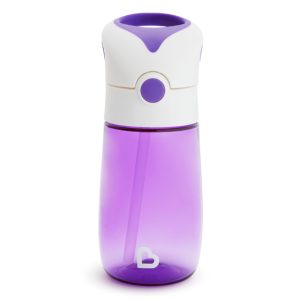 MUNCHKIN gertuvė su šiaudeliu, Flip & Go, Purple, 18 mėn.+, 355 ml, 90328P