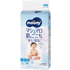 MOONY sauskelnės AIRFIT, L, 9-14 kg., 48 vnt., 57962
