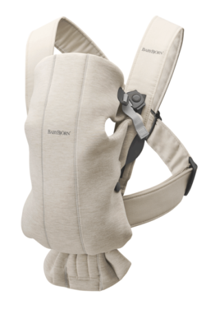 BABYBJÖRN nešioklė MINI 3D JERSEY, light beige, 021087