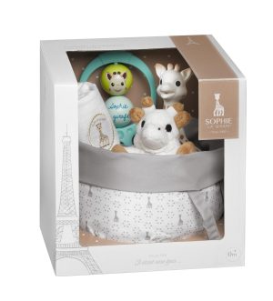 VULLI Sophie la girafe krepšelis su dovanomis naujagimiui 0m+ 516359