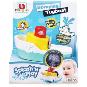 BB JUNIOR vonios žaislas Splash 'N Play Spraying Tugboat, 16-89003