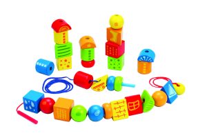 HAPE kaladėlės suveriamos, vaivorykštės spalvų, E1019