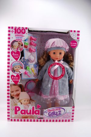 BAMBOLINA latviškai kalbanti lėlė Paula, BD1679BLV