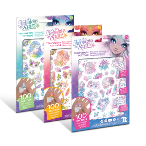 NEBULOUS STARS rinkinys Temporary Tattoos - Asst., 11410