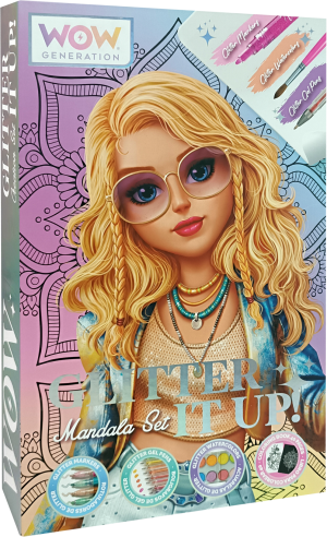 WOW GENERATION piešimo knyga Mandala Art Kit, WOW00084