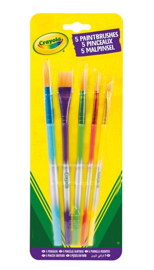 CRAYOLA teptukai Paint Brushes, 5vnt., 3007