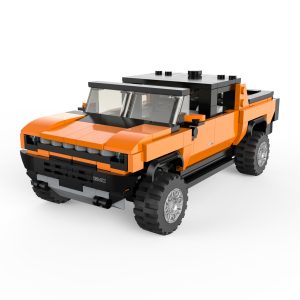 RASTAR 1:30 surenkamas automodelis Hummer EV, asort., oranžinis/geltonas, 454 dalys, 93700