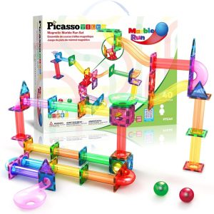 PICASSO TILES Magnetinis konstruktorius Marble Run 40 det., PTG40